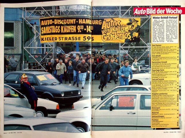 Inhaltsverzeichnis Auto Bild 13/1993