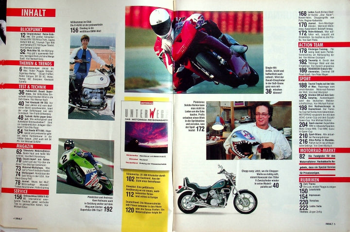 Inhaltsverzeichnis Motorrad 13/1993
