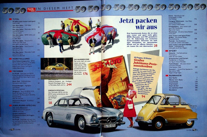 Inhaltsverzeichnis Auto Motor und Sport 13/1996
