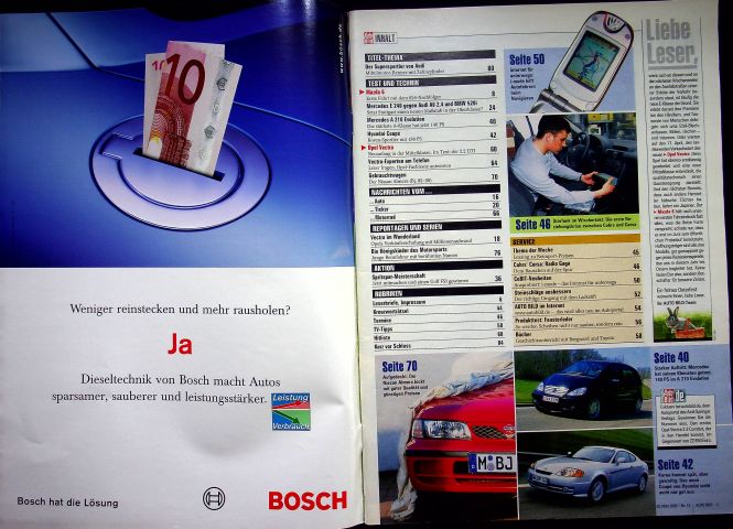 Inhaltsverzeichnis Auto Bild 13/2002