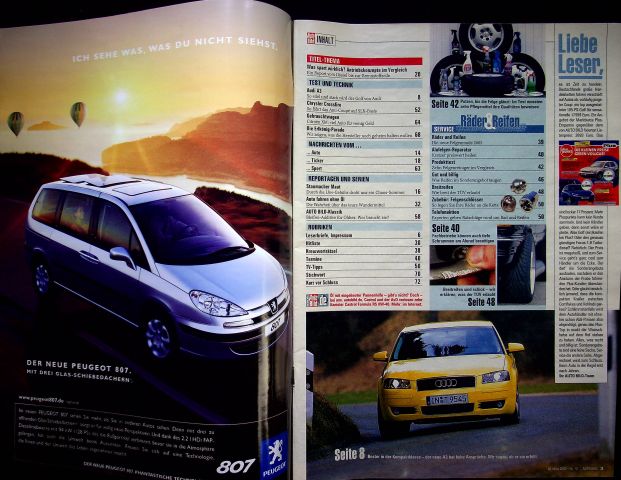Inhaltsverzeichnis Auto Bild 13/2003
