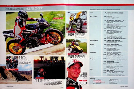 Inhaltsverzeichnis Motorrad 13/2007