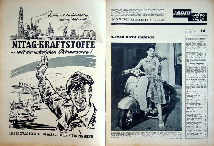 Inhaltsverzeichnis Auto Motor und Sport 14/1954
