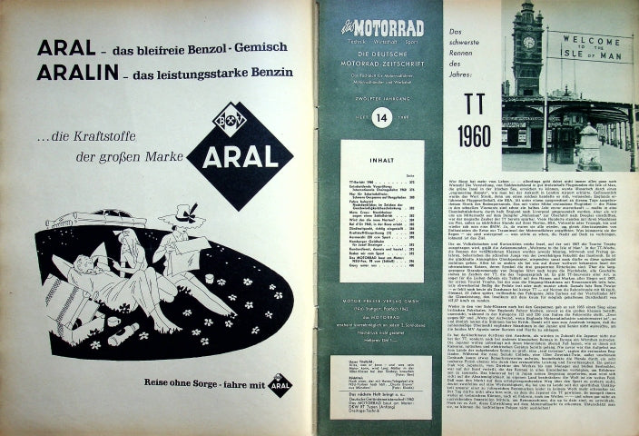 Inhaltsverzeichnis Motorrad 14/1960