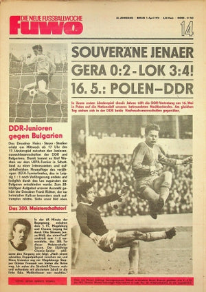 Fuwo Fussballwoche 14/1970