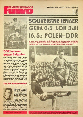 Fuwo Fussballwoche 14/1970