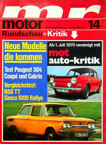 Motor Rundschau 14/1970