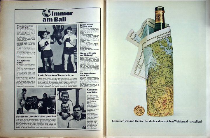 Inhaltsverzeichnis Kicker 14/1970