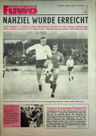 Fuwo Fussballwoche 14/1977