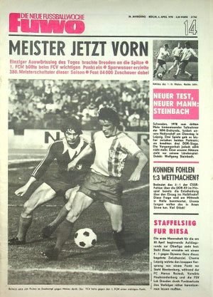 Fuwo Fussballwoche 14/1978