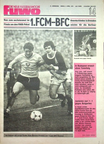 Fuwo Fussballwoche 14/1979