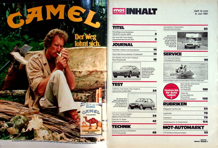Inhaltsverzeichnis MOT 14/1981