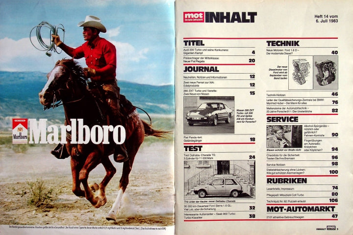 Inhaltsverzeichnis MOT 14/1983