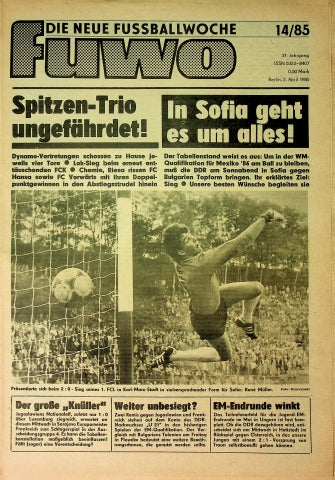 Fuwo Fussballwoche 14/1985