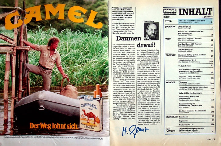 Inhaltsverzeichnis MOT 14/1985