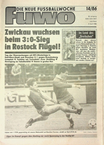 Fuwo Fussballwoche 14/1986