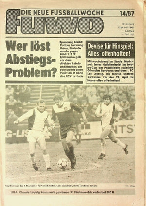 Fuwo Fussballwoche 14/1987