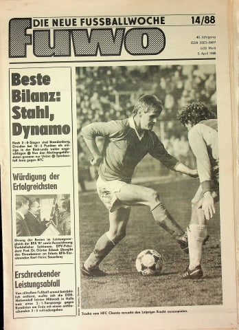 Fuwo Fussballwoche 14/1988