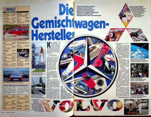 Inhaltsverzeichnis Auto Bild 14/1990