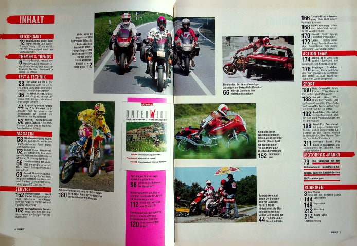 Inhaltsverzeichnis Motorrad 14/1993