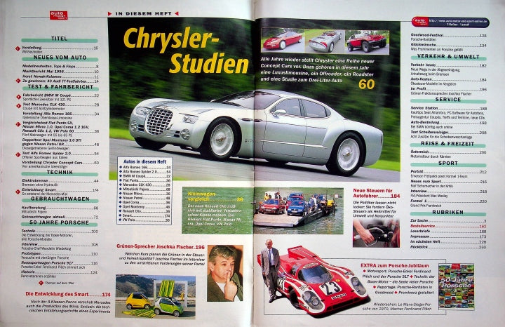 Inhaltsverzeichnis Auto Motor und Sport 14/1998