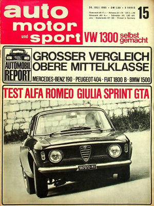 Auto Motor und Sport 15/1965