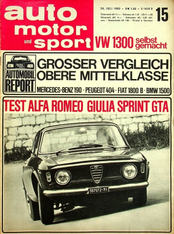 Auto Motor und Sport 15/1965