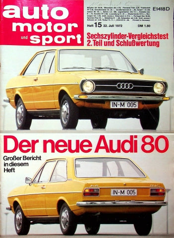 Auto Motor und Sport 15/1972