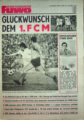 Fuwo Fussballwoche 15/1974