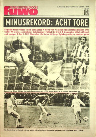 Fuwo Fussballwoche 15/1975