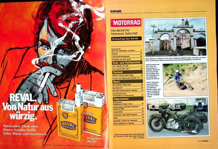 Inhaltsverzeichnis Motorrad 15/1976