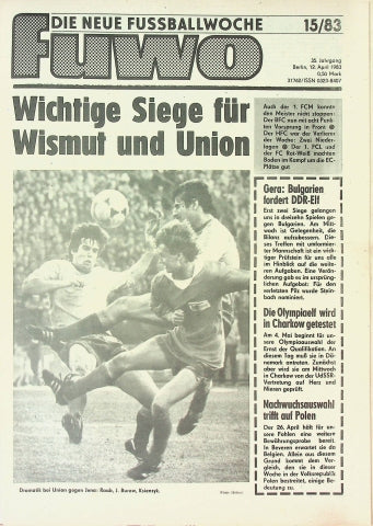 Fuwo Fussballwoche 15/1983