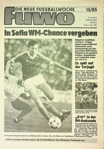 Fuwo Fussballwoche 15/1985