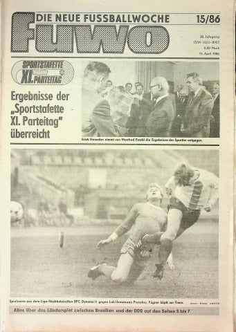 Fuwo Fussballwoche 15/1986