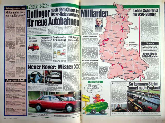 Inhaltsverzeichnis Auto Bild 15/1986