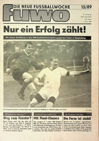 Fuwo Fussballwoche 15/1989