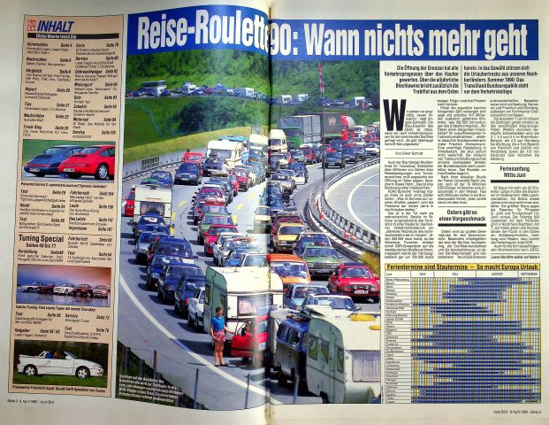 Inhaltsverzeichnis Auto Bild 15/1990