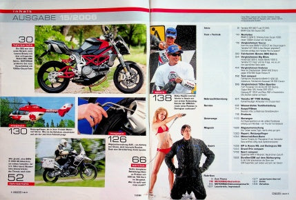 Inhaltsverzeichnis Motorrad 15/2006