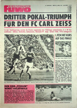 Fuwo Fussballwoche 16/1974