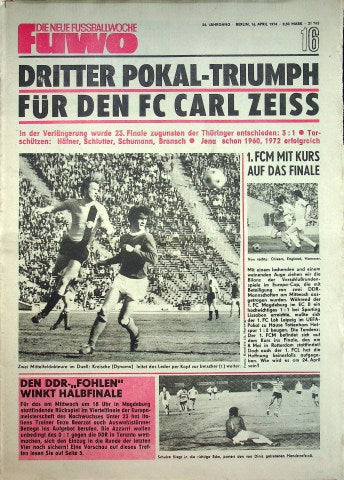Fuwo Fussballwoche 16/1974