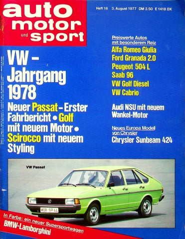 Auto Motor und Sport 16/1977