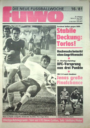 Fuwo Fussballwoche 16/1981