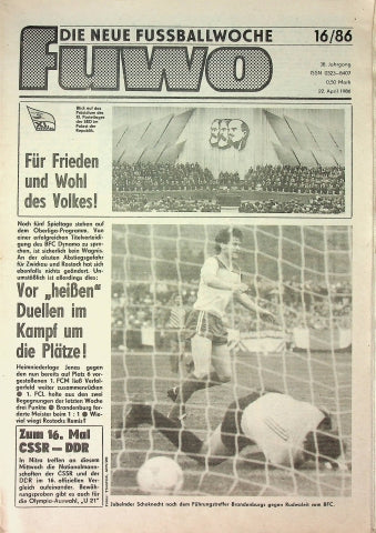 Fuwo Fussballwoche 16/1986