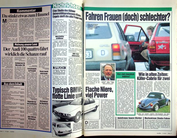 Inhaltsverzeichnis Auto Bild 16/1986