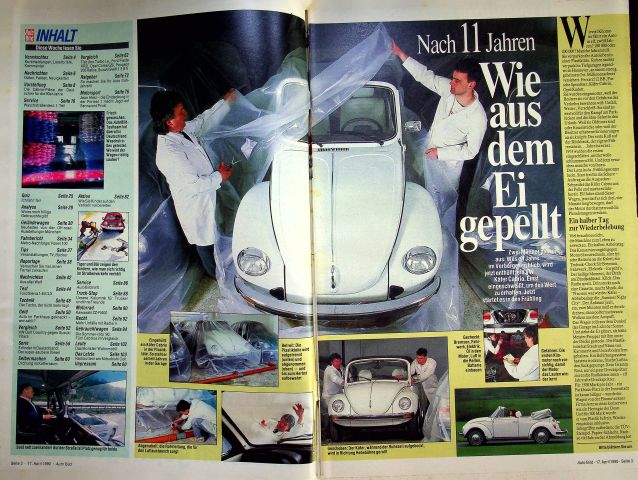 Inhaltsverzeichnis Auto Bild 16/1990