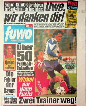Fuwo Fussballwoche 16/1991
