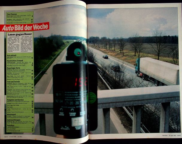 Inhaltsverzeichnis Auto Bild 16/1993