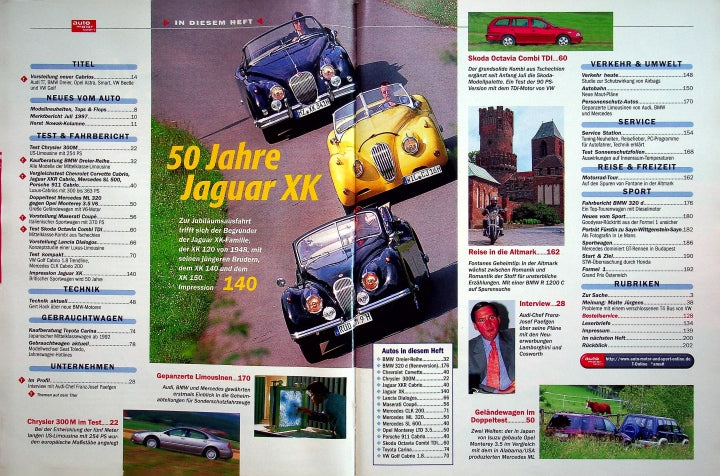 Inhaltsverzeichnis Auto Motor und Sport 16/1998