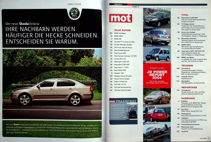 Inhaltsverzeichnis MOT 16/2004
