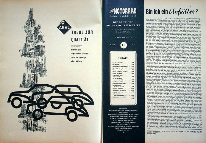 Inhaltsverzeichnis Motorrad 17/1956